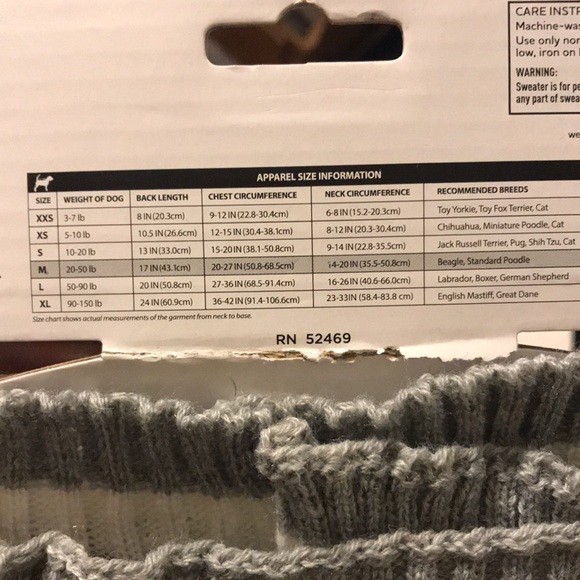 NWOT Knitted Pet Sweater - Picture 5 of 12